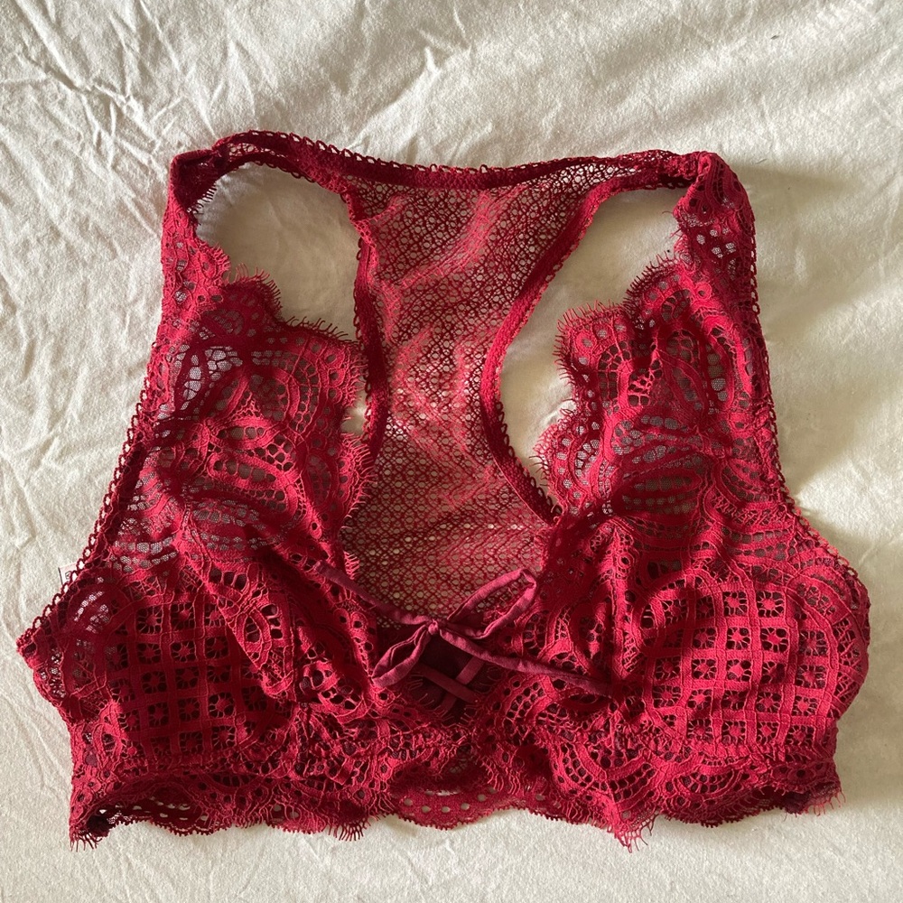 Victoria's Secret Red Lace Bralette